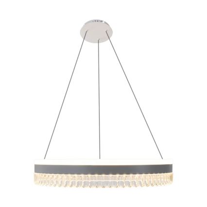 LED Prigušivi kristalni luster na sajli LED/80W/230V 3000-6500K bijela + daljinski upravljač