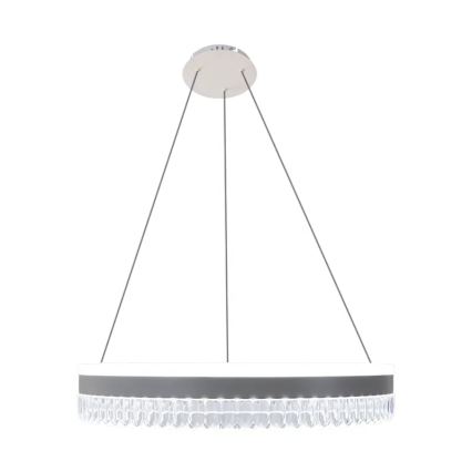 LED Prigušivi kristalni luster na sajli LED/80W/230V 3000-6500K bijela + daljinski upravljač