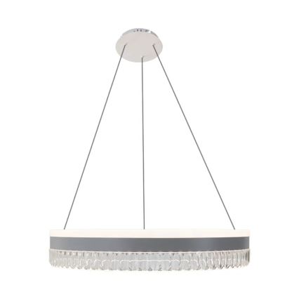 LED Prigušivi kristalni luster na sajli LED/80W/230V 3000-6500K bijela + daljinski upravljač