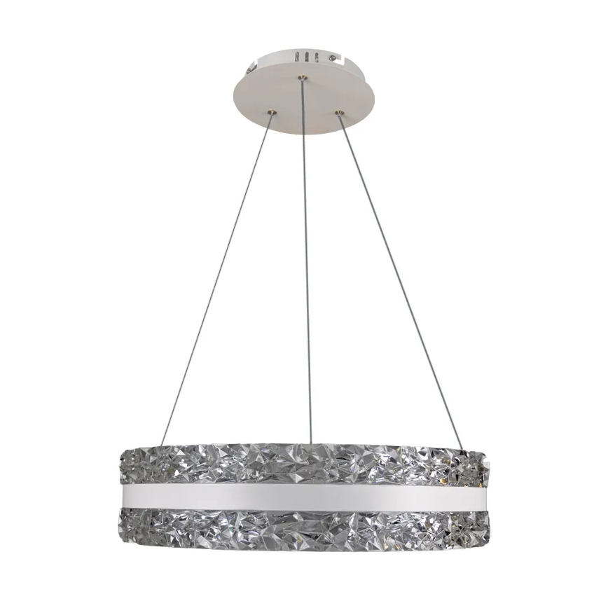 LED Prigušivi kristalni luster na sajli LED/80W/230V 3000-6500K bijela + daljinski upravljač