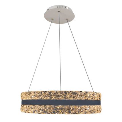 LED Prigušivi kristalni luster na sajli LED/80W/230V 3000-6500K bijela + daljinski upravljač