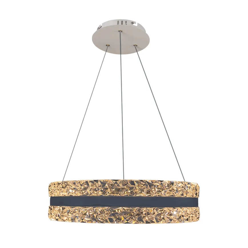 LED Prigušivi kristalni luster na sajli LED/80W/230V 3000-6500K bijela + daljinski upravljač