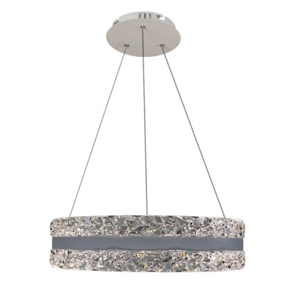 LED Prigušivi kristalni luster na sajli LED/80W/230V 3000-6500K bijela + daljinski upravljač