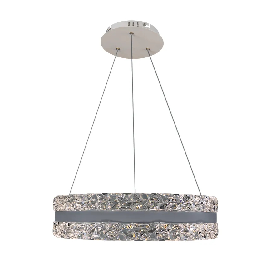 LED Prigušivi kristalni luster na sajli LED/80W/230V 3000-6500K bijela + daljinski upravljač