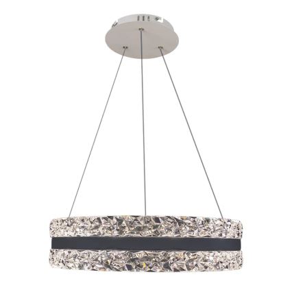 LED Prigušivi kristalni luster na sajli LED/80W/230V 3000-6500K bijela + daljinski upravljač