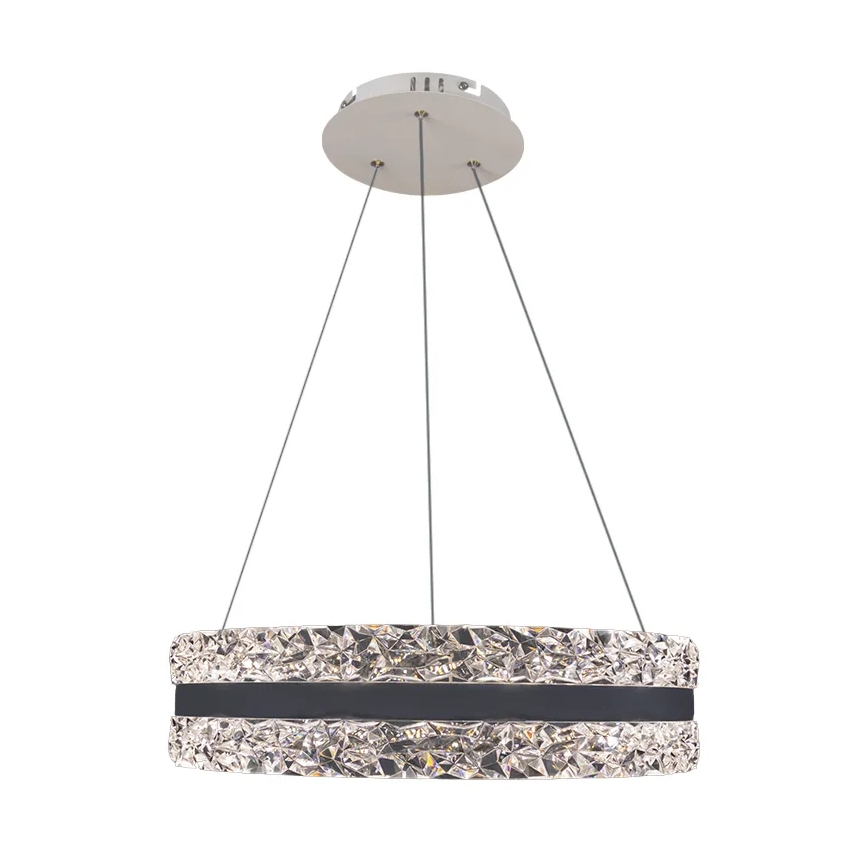 LED Prigušivi kristalni luster na sajli LED/80W/230V 3000-6500K bijela + daljinski upravljač
