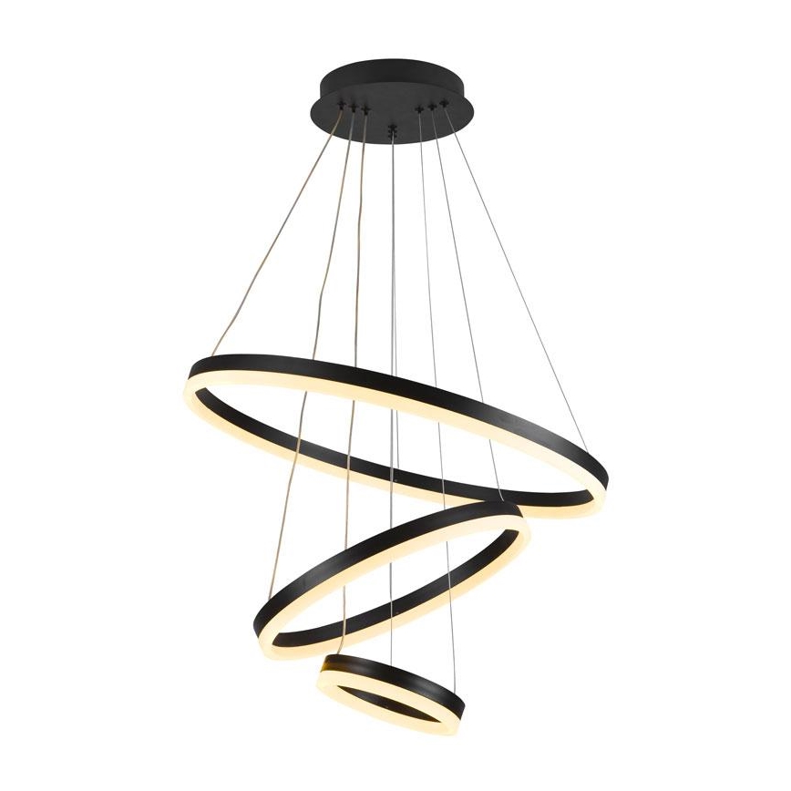 LED Prigušivi luster na sajli LED/85W/230V 3000-6500K pr. 60 cm + daljinski upravljač