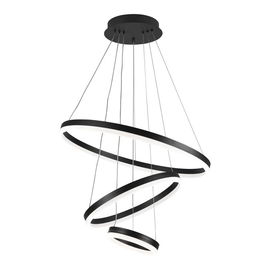 LED Prigušivi luster na sajli LED/85W/230V 3000-6500K pr. 60 cm + daljinski upravljač
