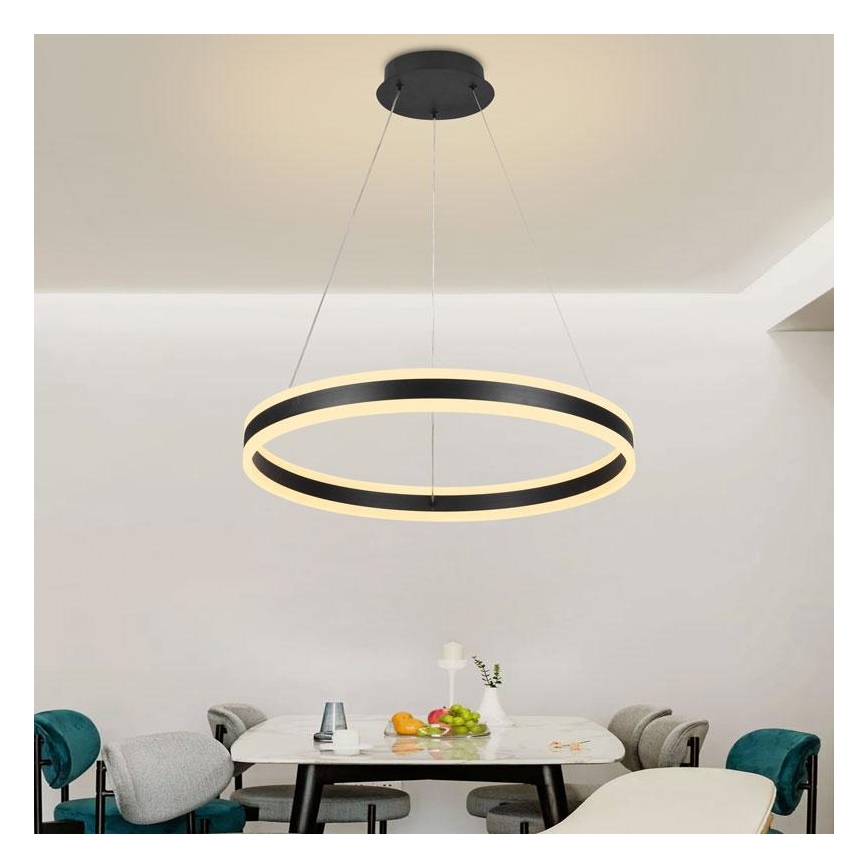 LED Prigušivi luster na sajli LED/85W/230V 3000-6500K + daljinski upravljač
