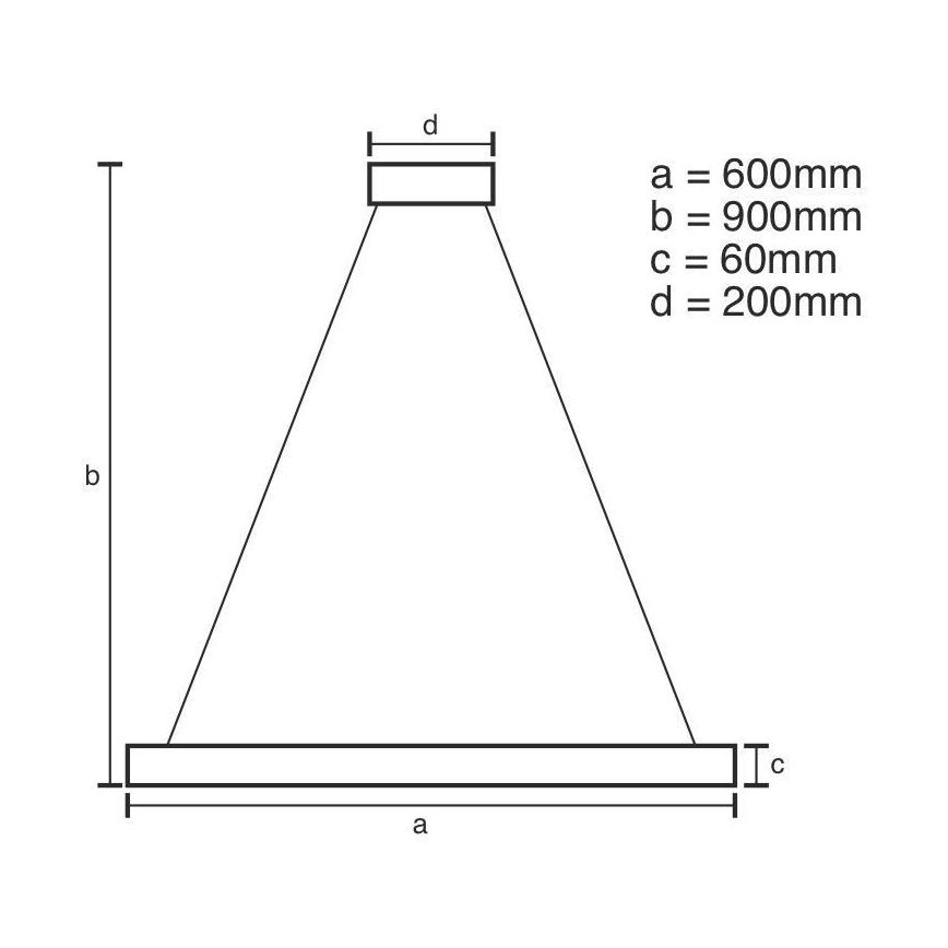 LED Prigušivi luster na sajli LED/85W/230V 3000-6500K + daljinski upravljač