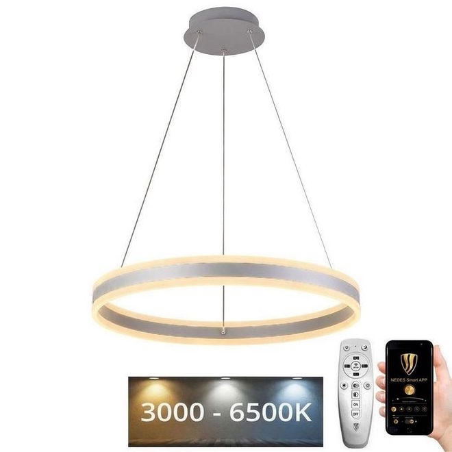 LED Prigušivi luster na sajli LED/85W/230V 3000-6500K + daljinski upravljač