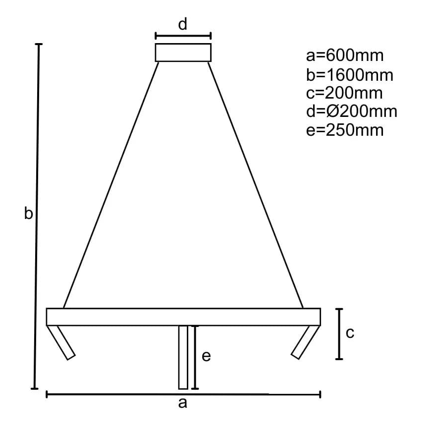 LED Prigušivi luster na sajli LED/85W/230V 3000-6500K + daljinski upravljač