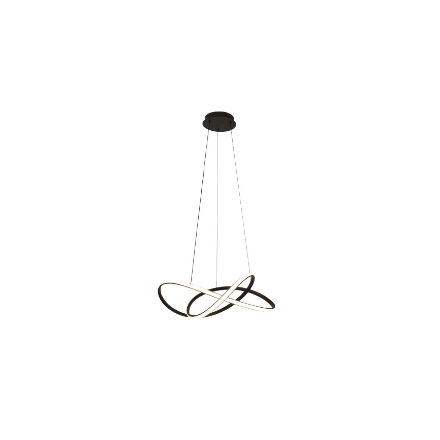 LED luster na sajli s prigušivanjem LED/85W/230V 3000-6500K Ø 60 cm + daljinski upravljač