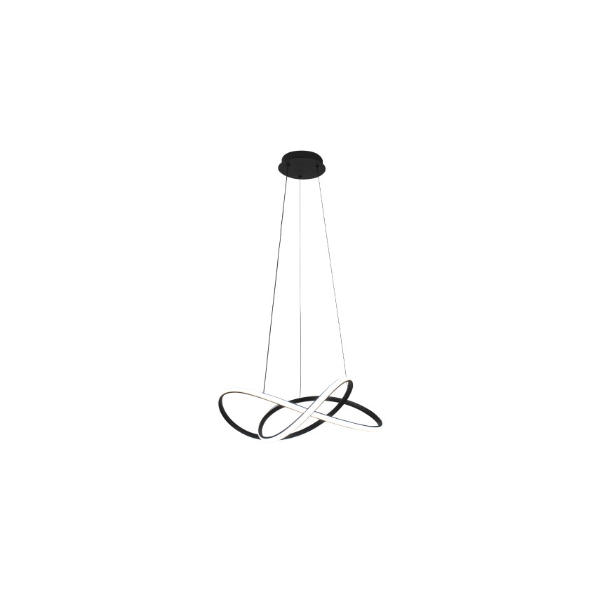 LED luster na sajli s prigušivanjem LED/85W/230V 3000-6500K Ø 60 cm + daljinski upravljač