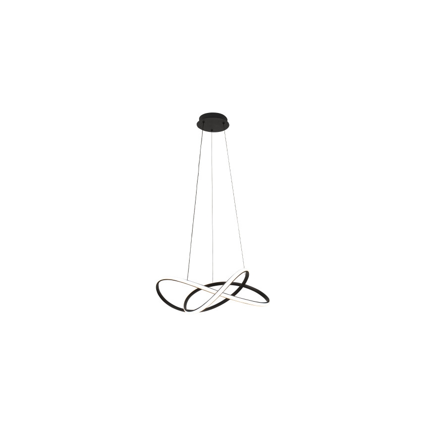 LED luster na sajli s prigušivanjem LED/85W/230V 3000-6500K Ø 60 cm + daljinski upravljač