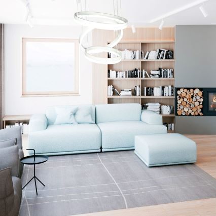 LED Prigušivi luster na sajli LED/86W/230V 3000K bijela