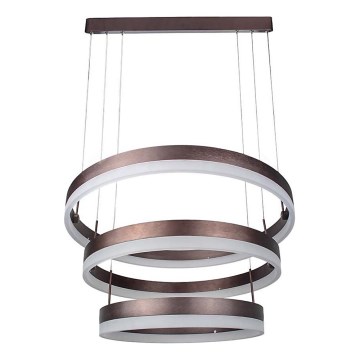LED Prigušivi luster na sajli LED/86W/230V 3000K smeđa