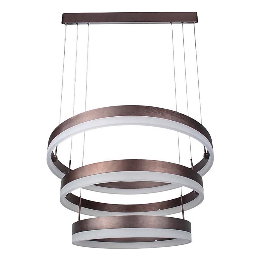 LED Prigušivi luster na sajli LED/86W/230V 3000K smeđa