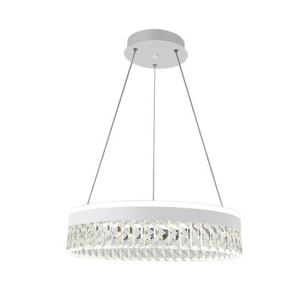 LED Prigušivi kristalni luster na sajli LED/90W/230V 3000-6500K bijela + daljinski upravljač