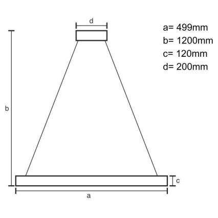 LED Prigušivi kristalni luster na sajli LED/90W/230V 3000-6500K crna + daljinski upravljač