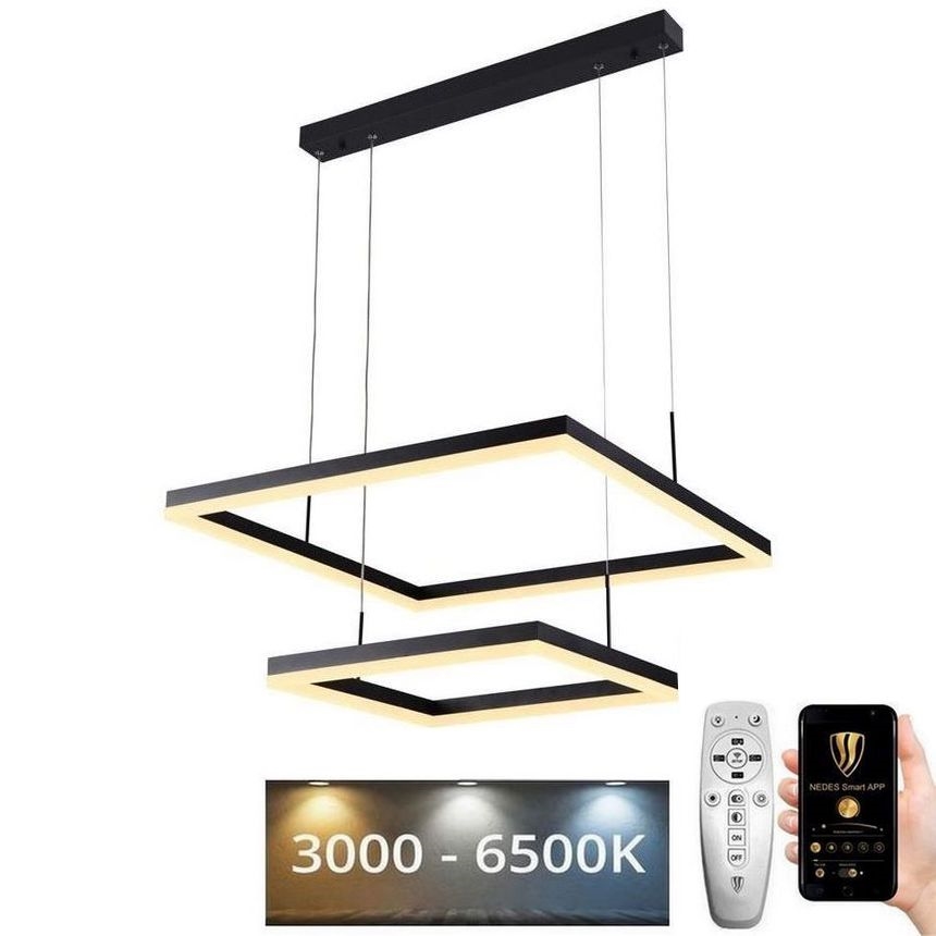 LED Prigušivi luster na sajli LED/90W/230V 3000-6500K + daljinski upravljač