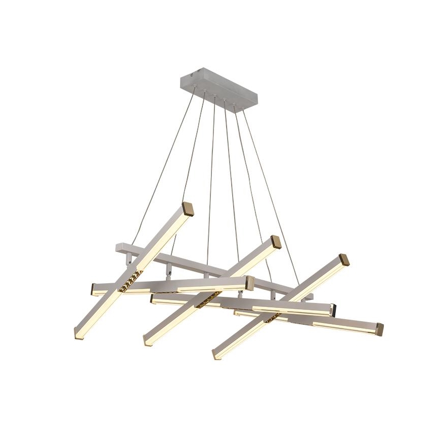 LED Prigušivi luster na sajli LED/90W/230V 3000-6500K pr. 80 cm + daljinski upravljač
