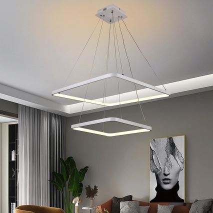 LED Prigušivi luster na sajli LED/90W/230V 3000-6500K + daljinski upravljač