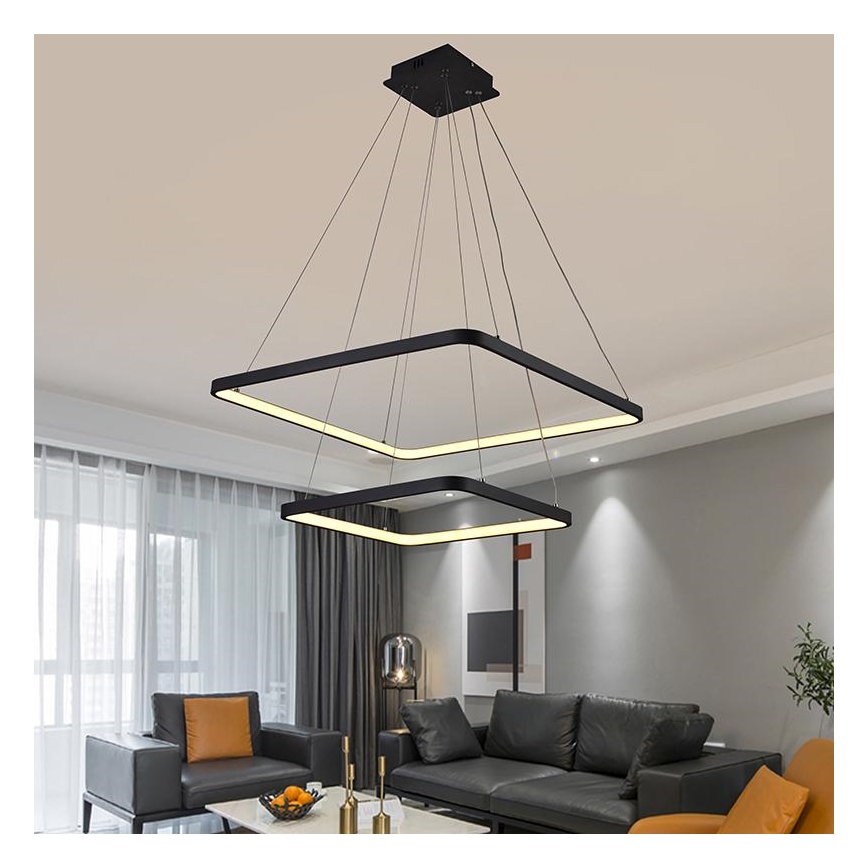 LED Prigušivi luster na sajli LED/90W/230V 3000-6500K + daljinski upravljač