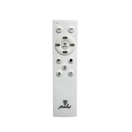 LED Prigušivi kristalni luster na sajli LED/90W/230V 3000-6500K sjajni krom + daljinski upravljač