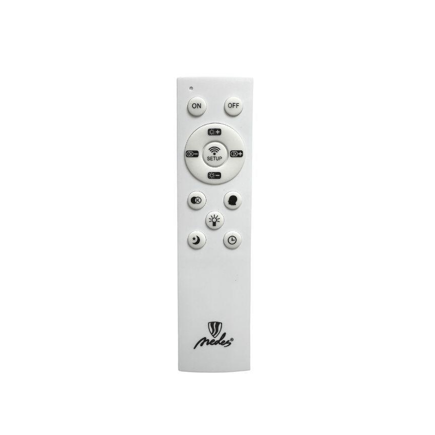 LED Prigušivi kristalni luster na sajli LED/90W/230V 3000-6500K sjajni krom + daljinski upravljač
