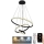 LED Prigušivi luster na sajli LED/90W/230V 3000-6500K pr. 60 cm + daljinski upravljač
