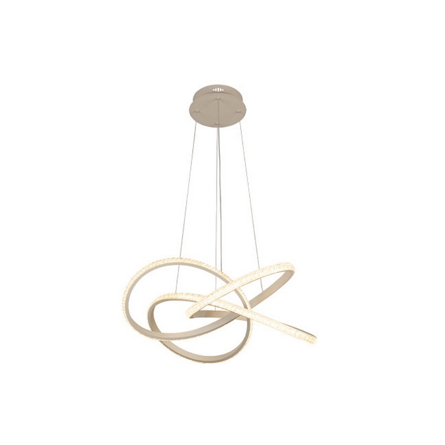 LED luster na sajli s mogućnošću prigušivanja LED/95W/230V 3000-6500K promjer 57 cm + daljinski upravljač