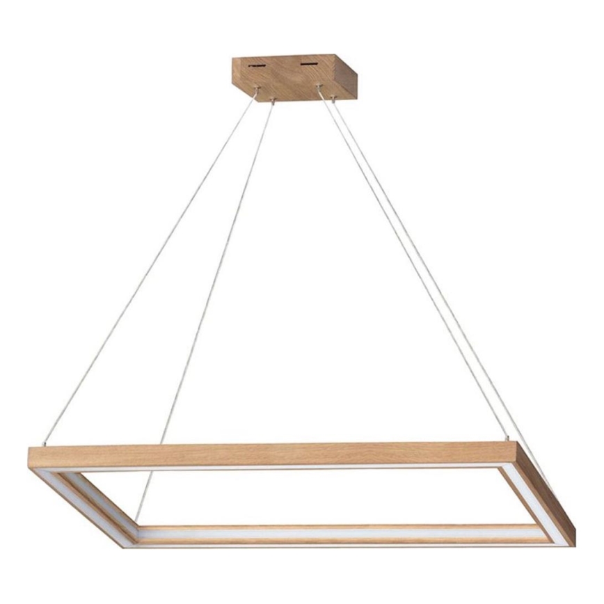 LED Prigušivi luster na sajli LEGNO 2xLED/33W/230V hrast