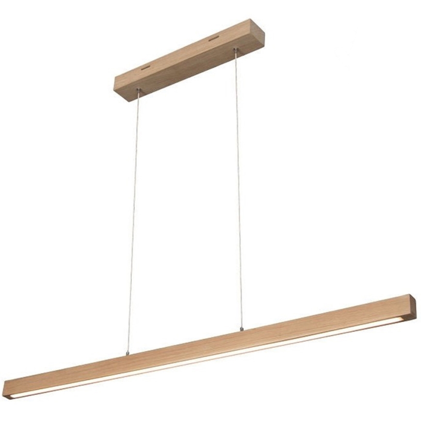 LED Prigušivi luster na sajli SMAL LED/15W/230V hrast