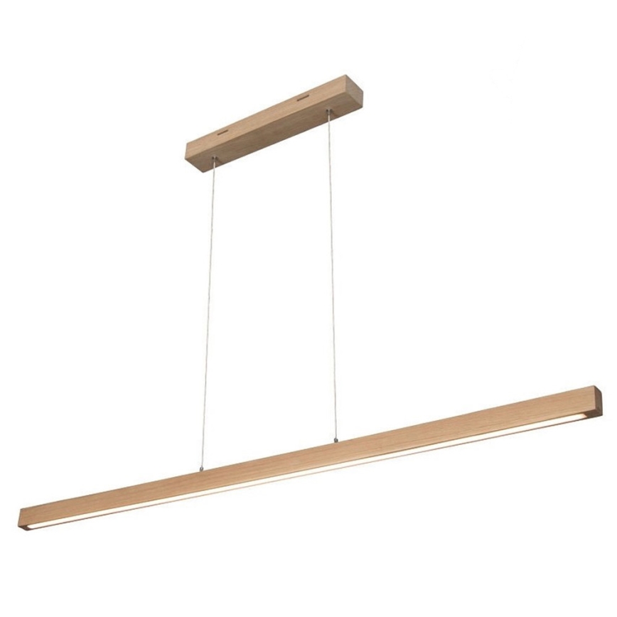 LED Prigušivi luster na sajli SMAL LED/18W/230V hrast