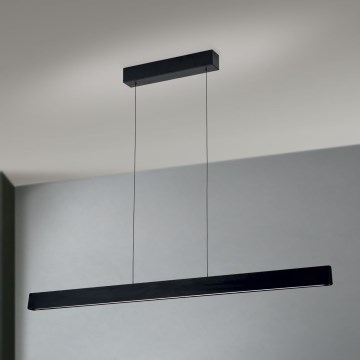 LED Prigušivi luster na sajli TARA LED/44W/230V 2700/3800/4500/5700K crna
