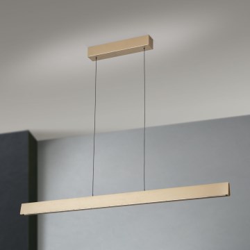 LED Prigušivi luster na sajli TARA LED/44W/230V 2700/3800/4500/5700K zlatna