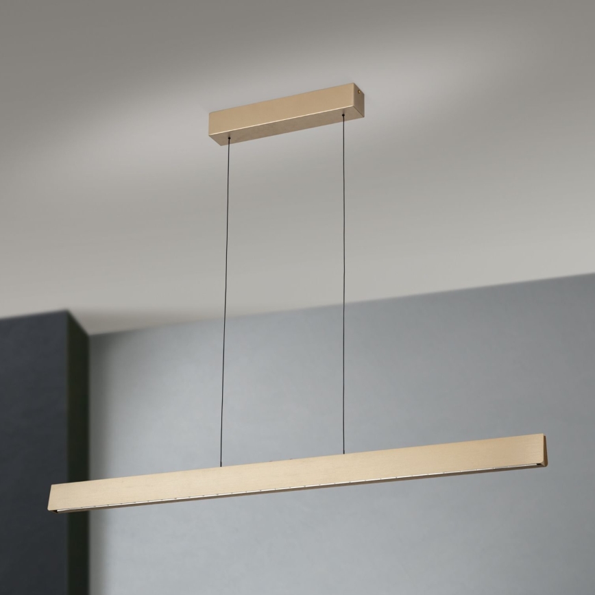 LED Prigušivi luster na sajli TARA LED/44W/230V 2700/3800/4500/5700K zlatna