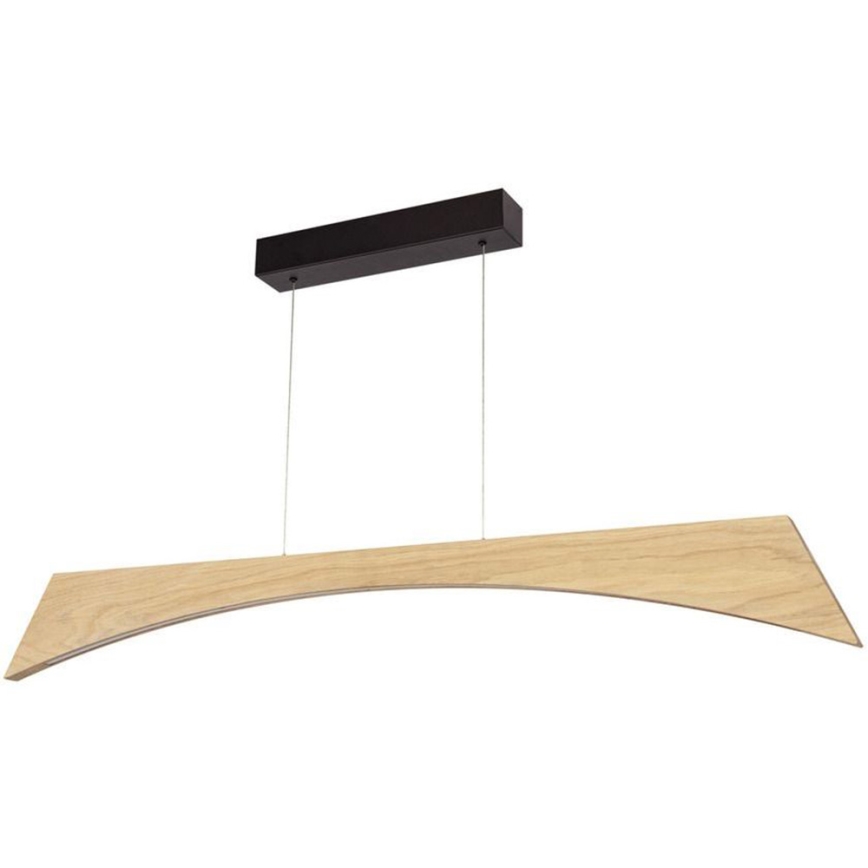 LED Prigušivi luster na sajli ZIAD LED/14W/230V hrast