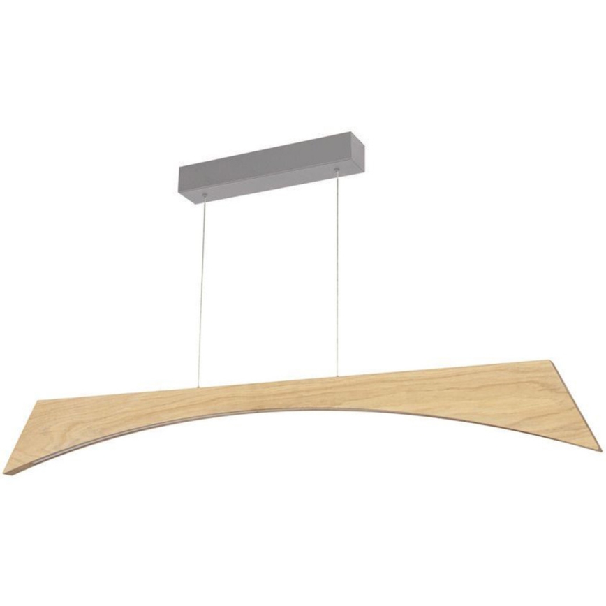 LED Prigušivi luster na sajli ZIAD LED/14W/230V hrast