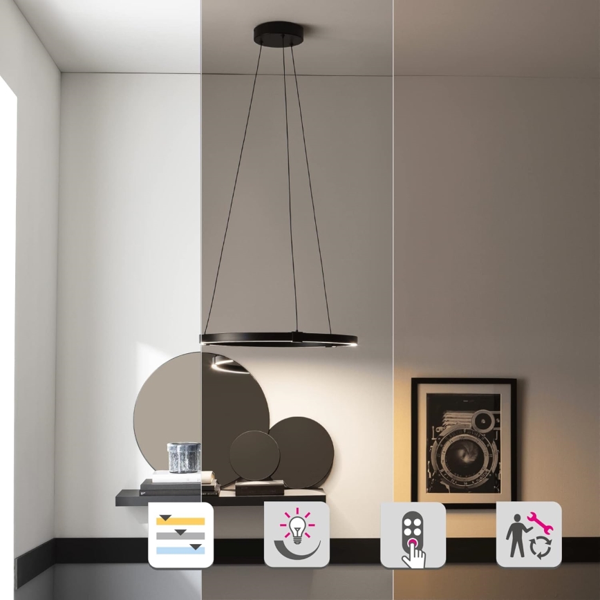 LED prigušivački luster na užetu CASSINI LED/33W/230V 2700-6500K + daljinski upravljač