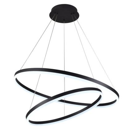LED prigušivački luster na užetu LED/100W/230V 3000-6500K promjer 80 cm + daljinski upravljač