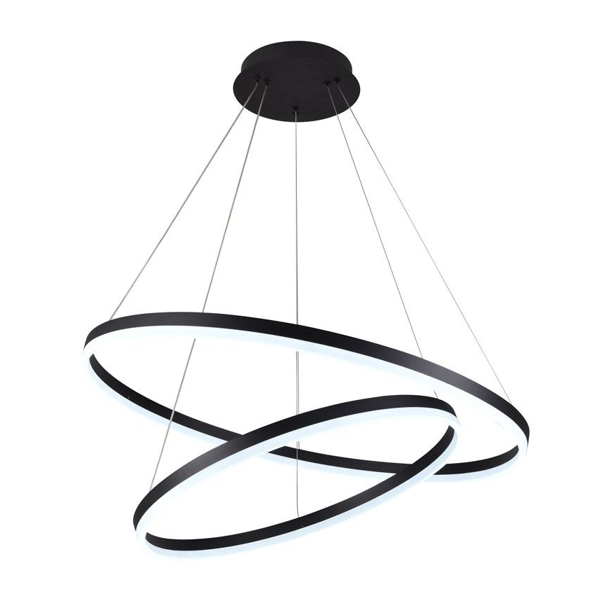 LED prigušivački luster na užetu LED/100W/230V 3000-6500K promjer 80 cm + daljinski upravljač