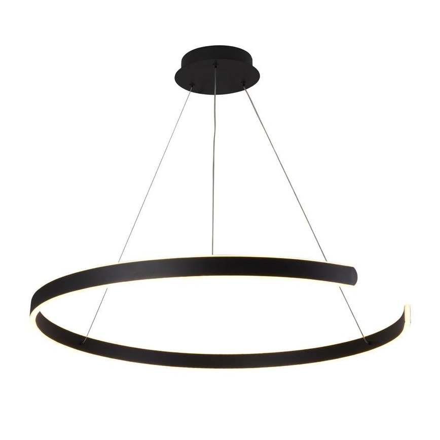 LED prigušivački luster na užetu LED/100W/230V 3000-6500K promjer 80 cm + daljinski upravljač