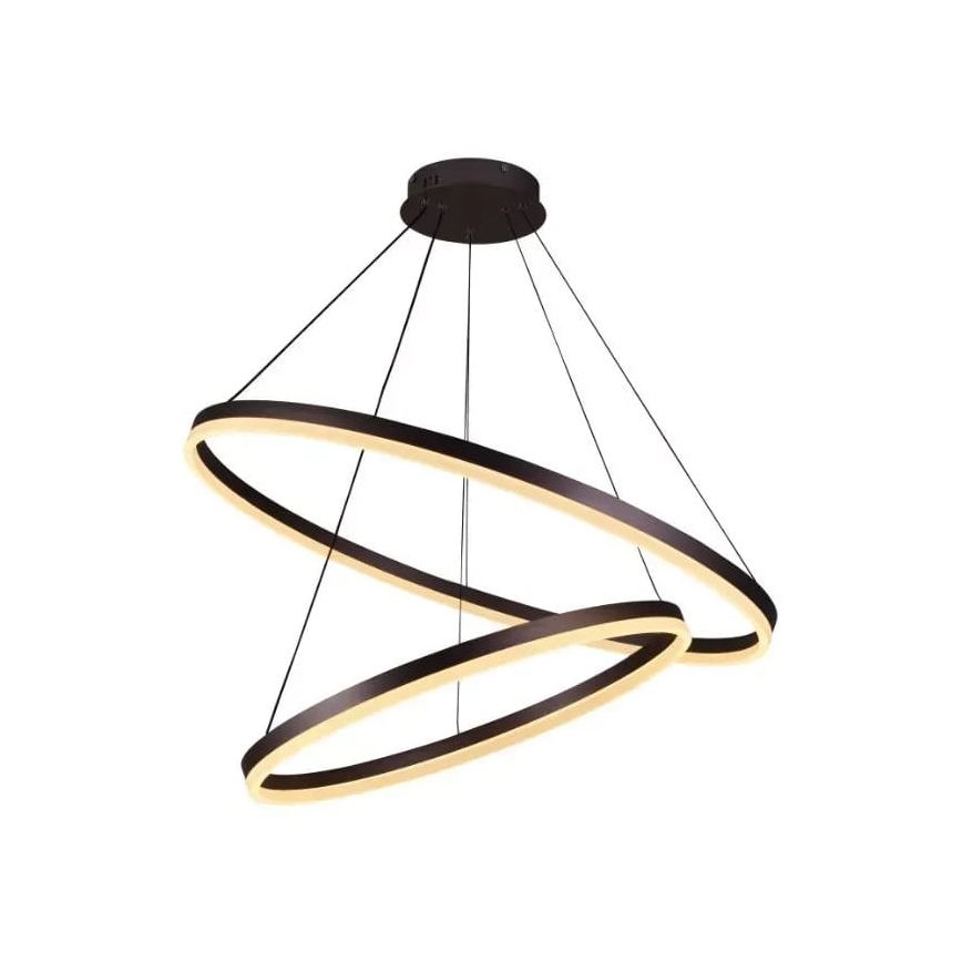 LED prigušivački luster na užetu LED/100W/230V 3000-6500K promjer 80 cm + daljinski upravljač