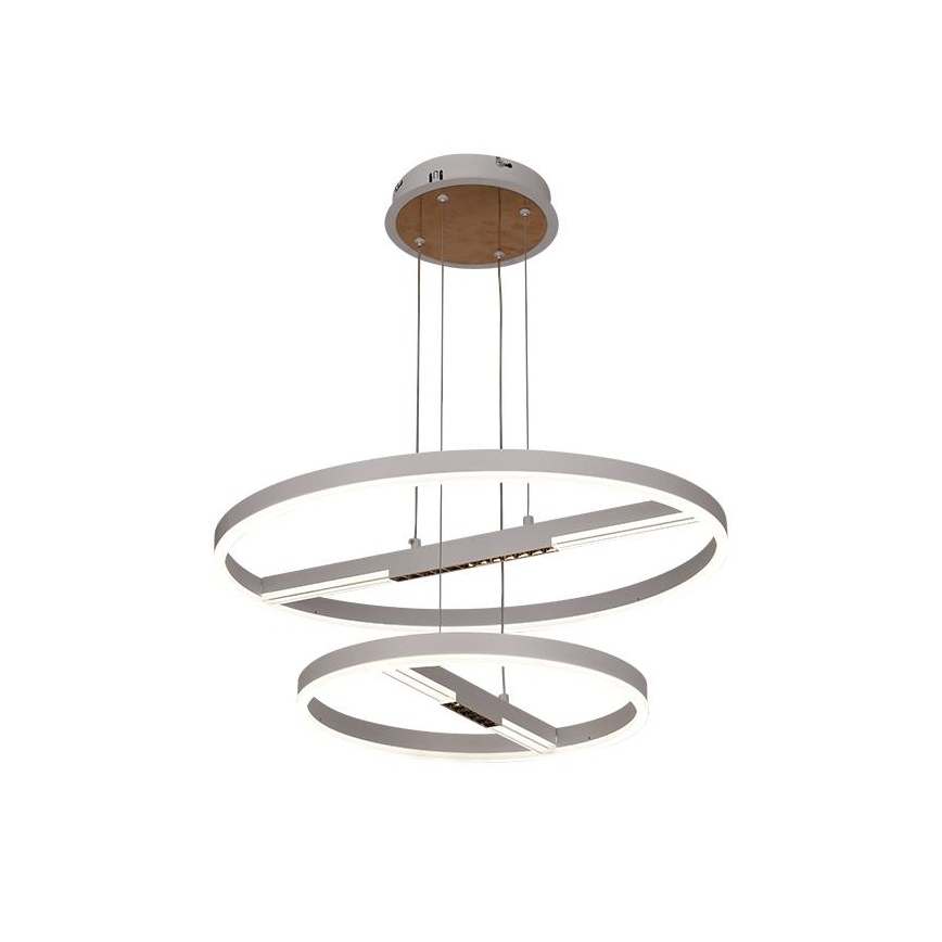 LED luster s mogućnošću prigušivanja na užetu LED/100W/230V 3000-6500K promjer 60 cm + daljinski upravljač