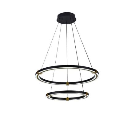 LED prigušivački luster na užetu LED/130W/230V 3000-6500K promjer 60 cm + daljinski upravljač