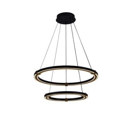 LED prigušivački luster na užetu LED/130W/230V 3000-6500K promjer 60 cm + daljinski upravljač