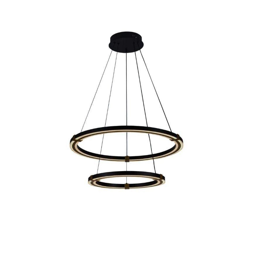 LED prigušivački luster na užetu LED/130W/230V 3000-6500K promjer 60 cm + daljinski upravljač