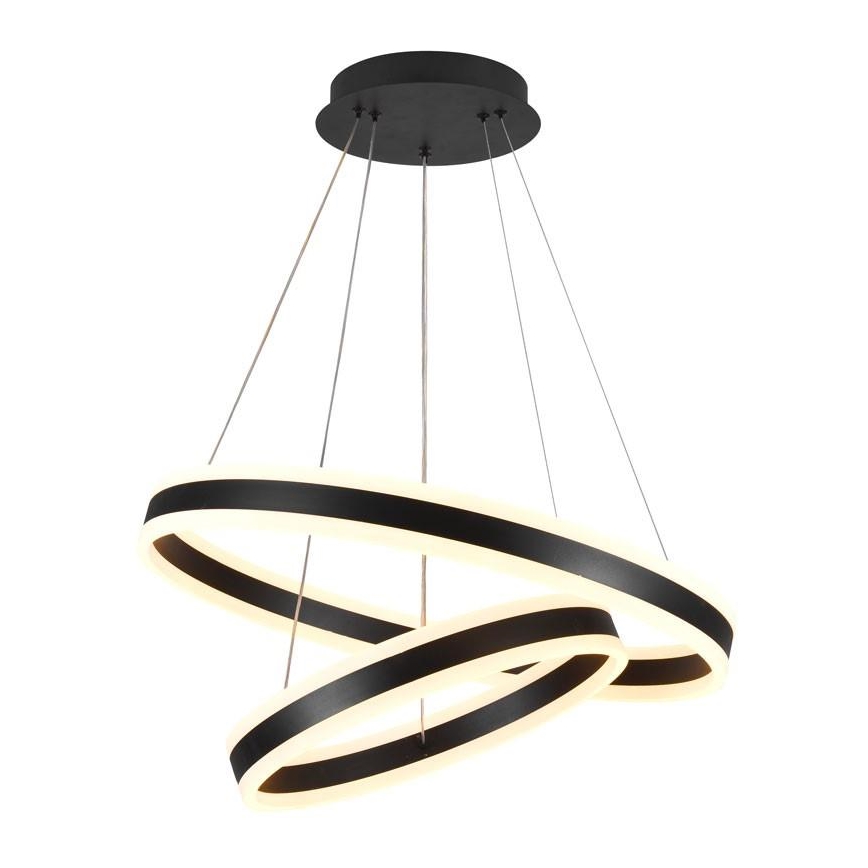 LED prigušivački luster na užetu LED/135W/230V 3000-6500K promjer 60 cm + daljinski upravljač
